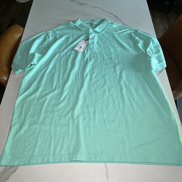 Men's Big & Tall Roundtree Yorke Gold Label Perfect Performance Polo Shirt 2XLT - Picture 1 of 11